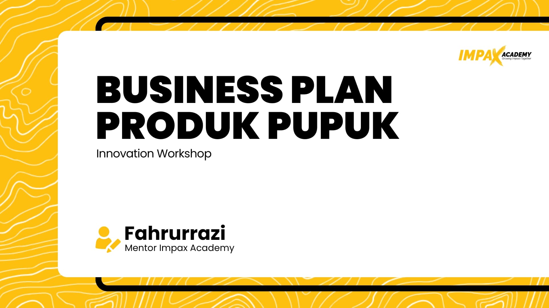 BUSINESS PLAN | PRODUK PUPUK