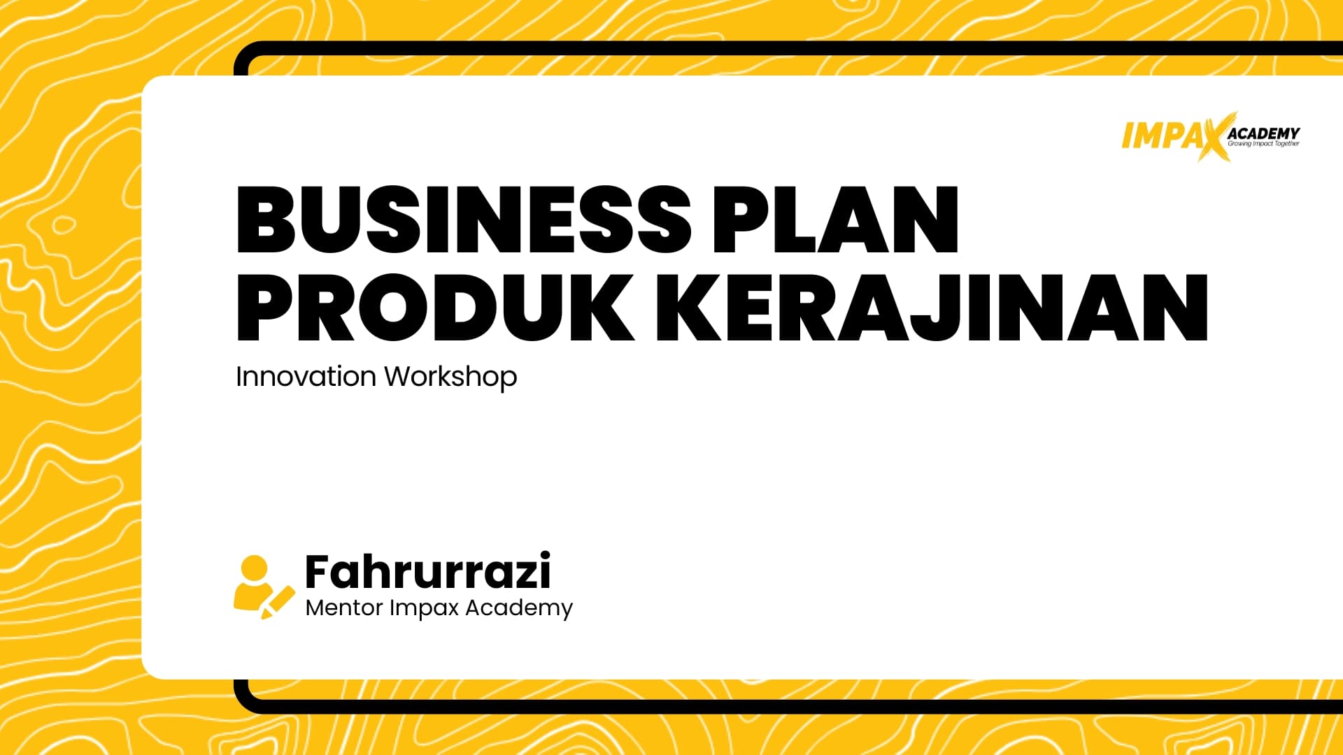 BUSINESS PLAN | PRODUK KERAJINAN
